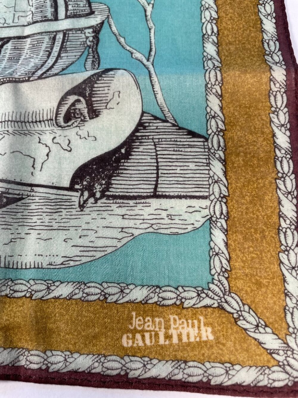 Rare Vintage Jean Paul Gaultier Cotton Scarf - Picture 3 of 12